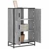vidaXL Skř&iacute;ň highboard &scaron;ed&aacute; sonoma 68x35x106,5 cm kompozit a kov