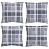 vidaXL Venkovn&iacute; pol&scaron;t&aacute;ř Kostkovan&yacute; 4 pcs &Scaron;ed&aacute; kostka 50 x 50 cm Textil