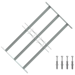 vidaXL Mř&iacute;žky oken 500-650 mm Pozinkovan&aacute; ocel Stř&iacute;brn&aacute;