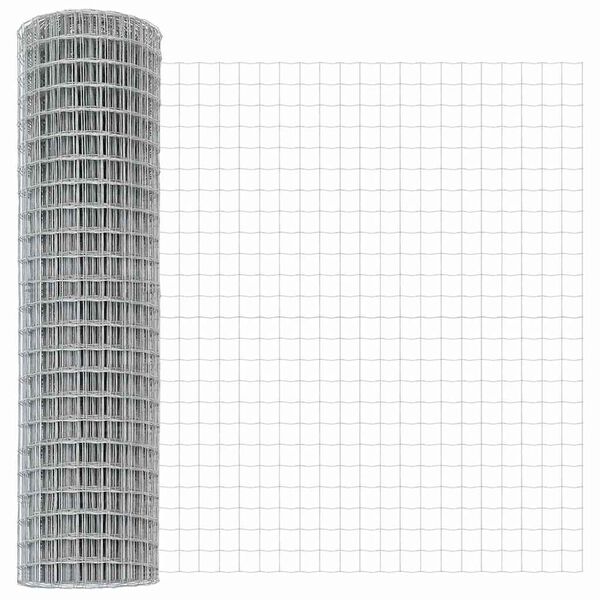 vidaXL Euro plot Stříbrná 1 x 10 m Horko pozinkovaná železo