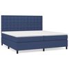 vidaXL Box spring postel s matrac&iacute; modr&aacute; 200x200 cm textil