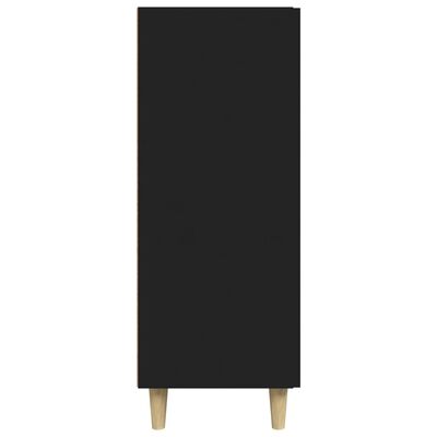 vidaXL Příborník černý 69,5 x 34 x 90 cm kompozitní dřevo