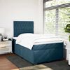 vidaXL Box spring postel s matrac&iacute; modr&aacute; 120 x 190 cm samet