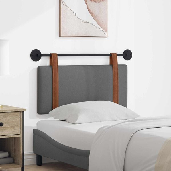 vidaXL Z&aacute;věsn&aacute; čeln&iacute; deska Tmavě &scaron;ed&aacute; 90 x 55 x 5 cm Antick&yacute; PU