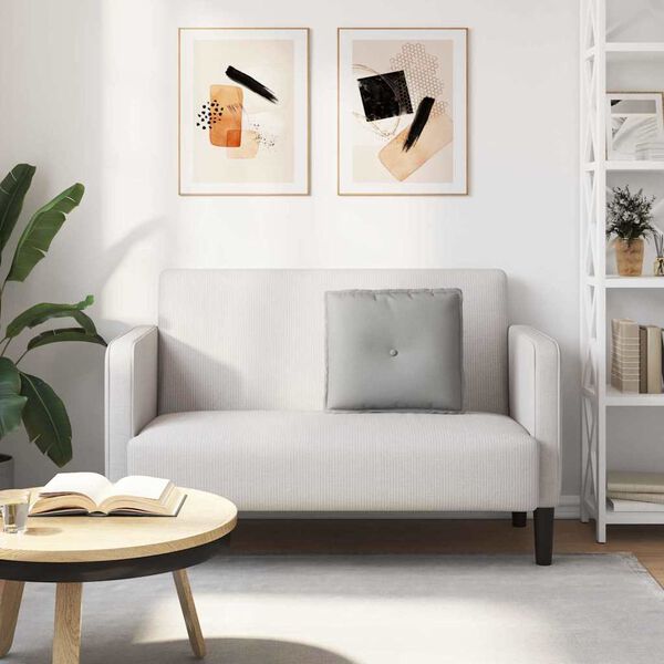 vidaXL Polštář na záda Oblačno šedá 50 x 19 x 45 cm textil