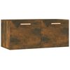 vidaXL N&aacute;stěnn&aacute; skř&iacute;ňka kouřov&yacute; dub 80 x 35 x 36,5 cm kompozitn&iacute; dřevo
