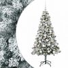 vidaXL Uměl&yacute; v&aacute;nočn&iacute; stromek s baňkami 120 cm 150 LED Tepl&aacute; b&iacute;l&aacute;