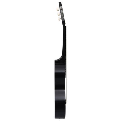 vidaXL 8dílný set klasická kytara pro začátečníky černá 1/2 34''