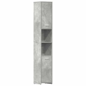 vidaXL Koupelnov&aacute; skř&iacute;ňka betonově &scaron;ed&aacute; 30 x 30 x 183,5 cm kompozit