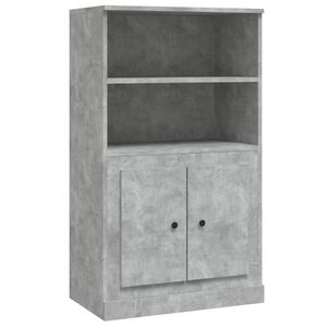 vidaXL Skř&iacute;ň highboard betonově &scaron;ed&aacute; 60x35,5x103,5 cm kompozitn&iacute; dřevo