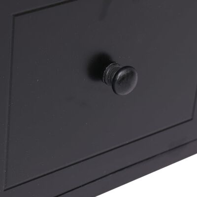 vidaXL Odkládací skříňka 6 zásuvek černá 60x30x75 cm dřevo pavlovnie