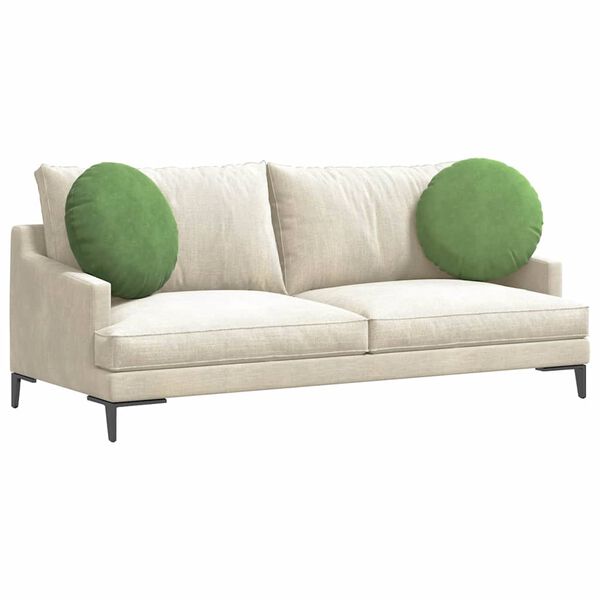 vidaXL Pol&scaron;t&aacute;ře na sedadla 2 pcs Světl&aacute; zelen&aacute; &Oslash; 40 x 13 cm samet