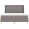 vidaXL Postel s boxspringem s matrac&iacute; s čelo Taupe 180 x 200 cm textil