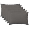 vidaXL Povlak na pol&scaron;t&aacute;ř 6 ks HEERLEN Světle &scaron;ed&aacute; 30 x 50 cm Textil