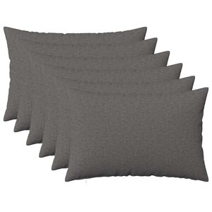 vidaXL Povlak na pol&scaron;t&aacute;ř 6 ks HEERLEN Světle &scaron;ed&aacute; 30 x 50 cm Textil