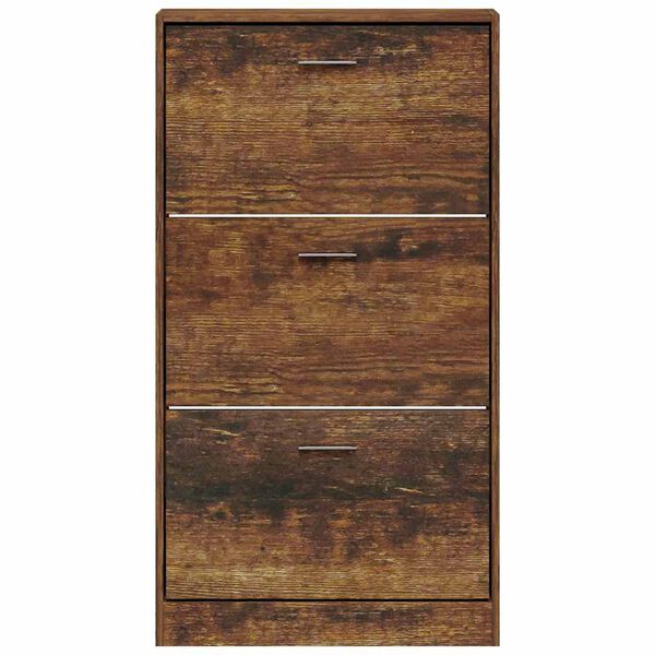 vidaXL Botn&iacute;k kouřov&yacute; dub 59x17x108 cm kompozitn&iacute; dřevo