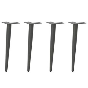 vidaXL Nohy konferenčn&iacute;ho stolku kuželov&eacute;ho tvaru 4 ks antracitov&eacute; 30-31 cm ocelov&eacute;