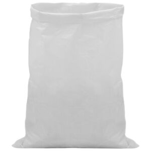 vidaXL Tkan&eacute; pytle 50 ks B&iacute;l&aacute; 60 x 100 cm PP