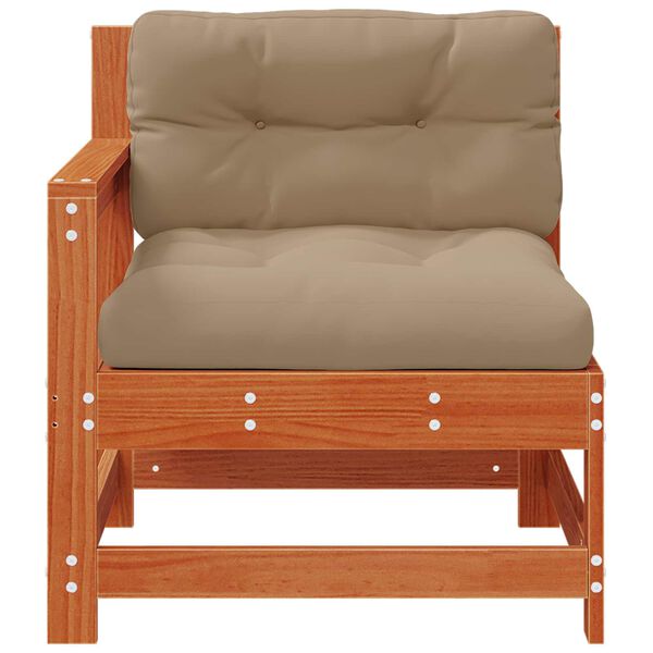 vidaXL Zahradn&iacute; rohov&aacute; sedačka Masivn&iacute; borovice Voskově Hněd&aacute;