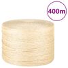 vidaXL Provaz 100% sisal 3 mm 400 m