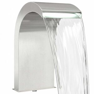 vidaXL Vodop&aacute;d do baz&eacute;nu s LED Nerezov&aacute; ocel 304 45 x 30 x 65 cm