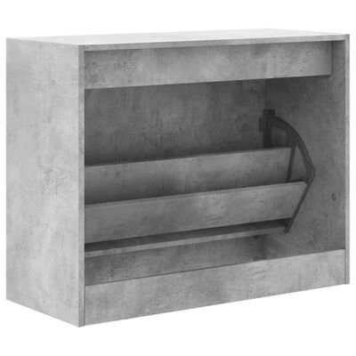 vidaXL Botník betonově šedý 80 x 34 x 63 cm kompozitní dřevo