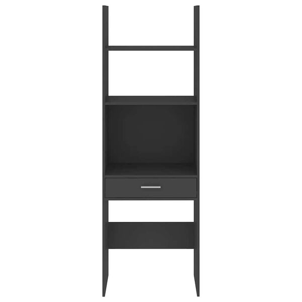 vidaXL Knihovna &scaron;ed&aacute; 60 x 35 x 180 cm kompozitn&iacute; dřevo