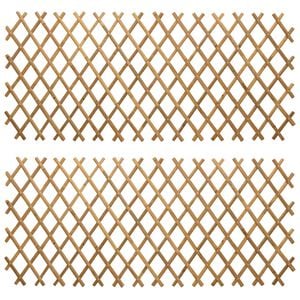 vidaXL Rozkl&aacute;dac&iacute; trel&aacute;žov&aacute; oplocen&iacute; 2 ks 100 x 105 cm Bambus