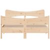 vidaXL Postel bez matrace 135 x 190 cm masivn&iacute; borovice