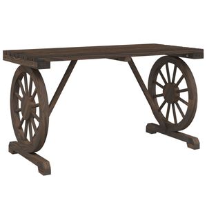 vidaXL Zahradn&iacute; stůl 115 x 55 x 65 cm masivn&iacute; jedlov&eacute; dřevo