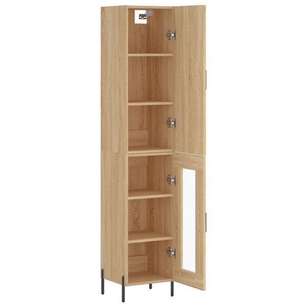 vidaXL Skř&iacute;ň highboard dub sonoma 34,5 x 34 x 180 cm kompozitn&iacute; dřevo