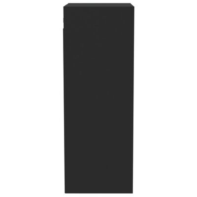 vidaXL Nástěnná skříňka černá 34,5 x 32,5 x 90 cm kompozitní dřevo
