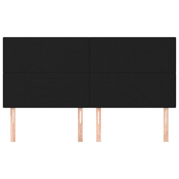 vidaXL Čelo postele čern&eacute; 160x5x118/128 cm l&aacute;tkov&eacute;