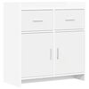 vidaXL Serv&iacute;rovac&iacute; skř&iacute;ň B&iacute;l&aacute; 75 x 36 x 80 cm Kompozitn&iacute; dřevo