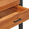 vidaXL Psac&iacute; stůl se 2 z&aacute;suvkami 100 x 40 x 75 cm teakov&eacute; dřevo