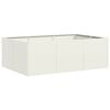 vidaXL Truhl&iacute;k b&iacute;l&yacute; 120x80x40 cm ocel