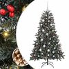 vidaXL Uměl&yacute; v&aacute;nočn&iacute; stromeček Zelen&aacute; 120 cm PVC, plast a ocel