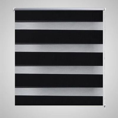 Roleta den a noc / Zebra / Twinroll 60x120 cm černá