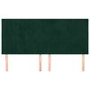 vidaXL Čelo postele tmavě zelen&eacute; 200x5x118/128 cm sametov&eacute;