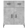 vidaXL Skř&iacute;ň highboard betonově &scaron;ed&aacute; 69,5x34x180 cm kompozitn&iacute; dřevo