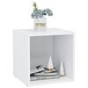 vidaXL TV stolky 2 ks bílé 37 x 35 x 37 cm kompozitní dřevo
