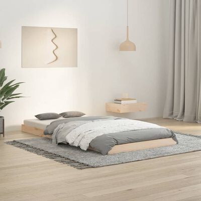 vidaXL Rám postele 90 x 190 cm Single masivní borovice