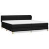 vidaXL Box spring postel s matrac&iacute; čern&aacute; 200x200 cm textil