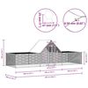 vidaXL Klec pro kuřata 6 x 2 x 2 m pozinkovan&aacute; ocel
