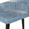 vidaXL Houpac&iacute; křeslo s podnožkou modr&eacute; denim patchwork pl&aacute;tno