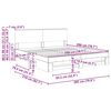 vidaXL R&aacute;m postele s čelo Sonoma dub 200 x 200 cm kompozitn&iacute; dřevo