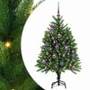 vidaXL V&aacute;nočn&iacute; stromeček s 150 LED diodami s stojanem Zelen&aacute; 120 cm PE