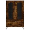 vidaXL Skř&iacute;ň highboard kouřov&yacute; dub 69,5 x 31 x 115 cm kompozitn&iacute; dřevo