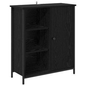 vidaXL Serv&iacute;rovac&iacute; skř&iacute;ň Čern&yacute; dub 70 x 30 x 80 cm Kompozitn&iacute; dřevo