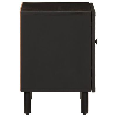 vidaXL Noční stolek černý 40 x 33 x 46 cm masivní mangovníkové dřevo